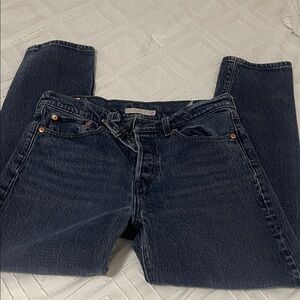 Levi's Women's Wedgie Straight Leg Jeans - Midnight Blue
